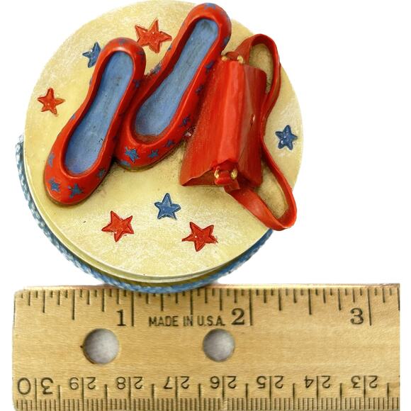 Hallmark Marjolein Bastin Party Shoes Trinket Box with Rubber Stamp - Picture 10 of 11